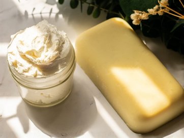 Cosmetic production with shea